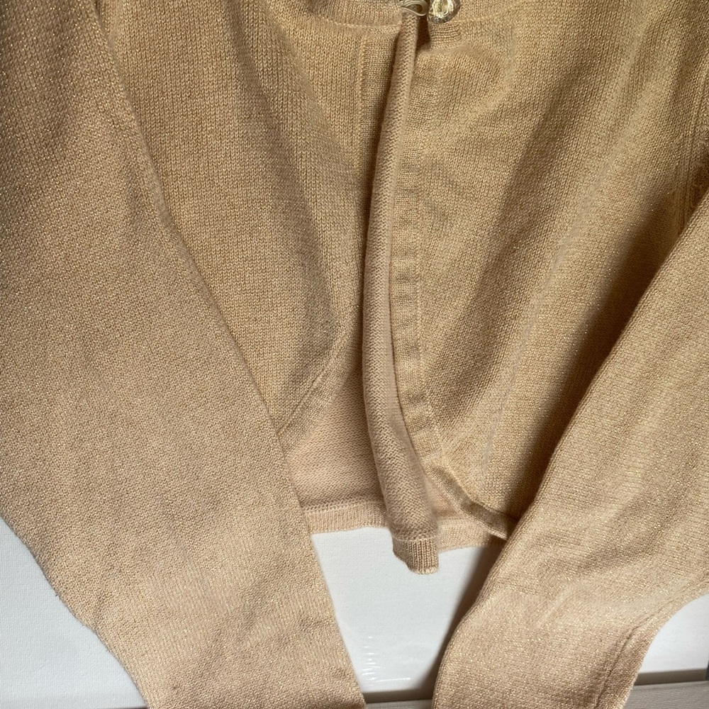 Gold Knit Cardigan